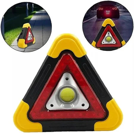 Warndreieck und Leuchte 3-in-1 Solar-Notfallwarnleuchte