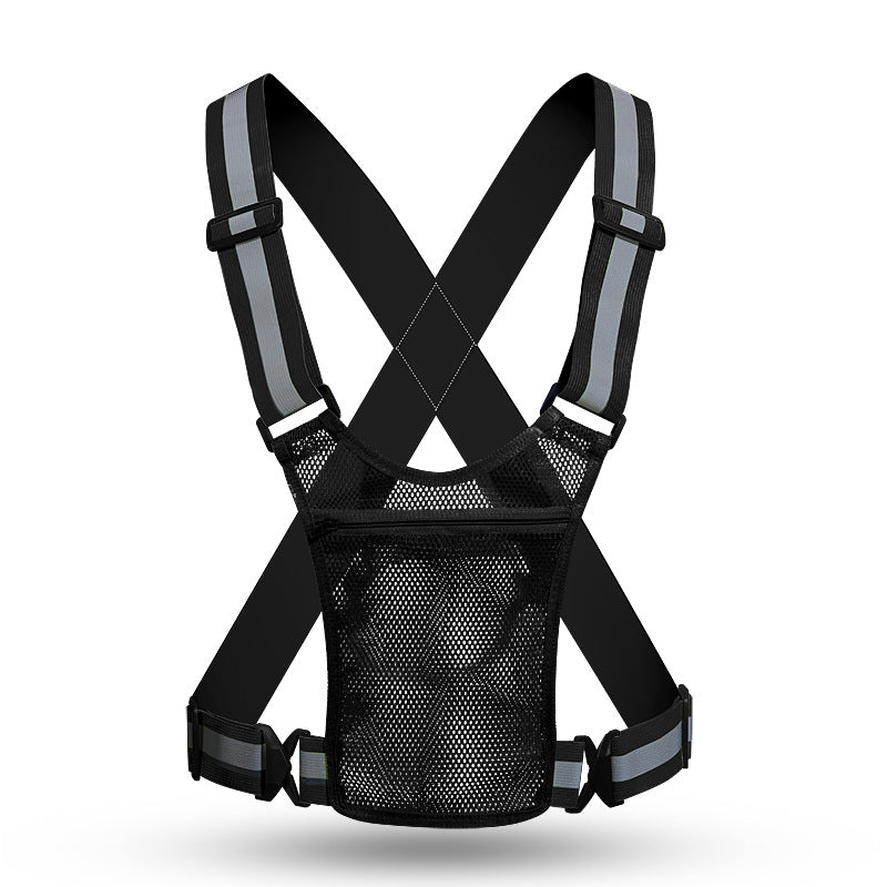 Sicherheitsweste mit hoher Sichtbarkeit und Aufbewahrungstasche