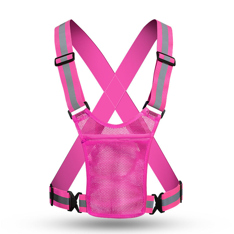 Sicherheitsweste mit hoher Sichtbarkeit und Aufbewahrungstasche